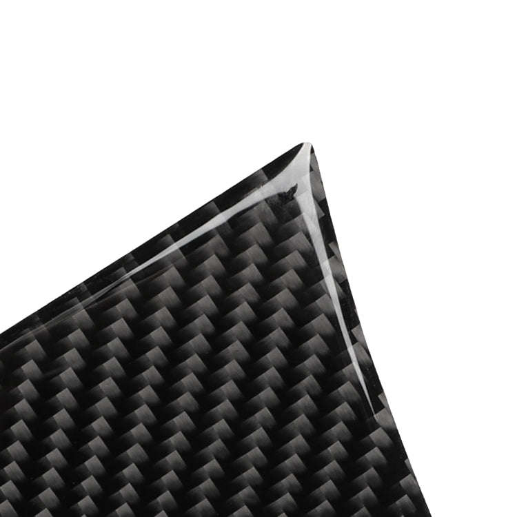 Car Carbon Fiber Storage Cover Decorative Sticker for Audi A6 2005-2011, Left Drive