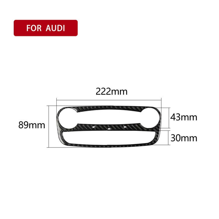 Car Carbon Fiber Reading Light Decorative Sticker for Audi TT 8n 8J MK123 TTRS 2008-2014, Left an...