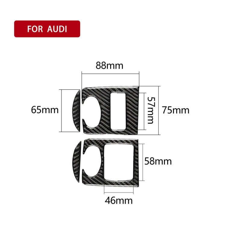 Car Carbon Fiber Glass Lifter Panel Decorative Sticker for Audi TT 8n 8J MK123 TTRS 2008-2014, Ri...
