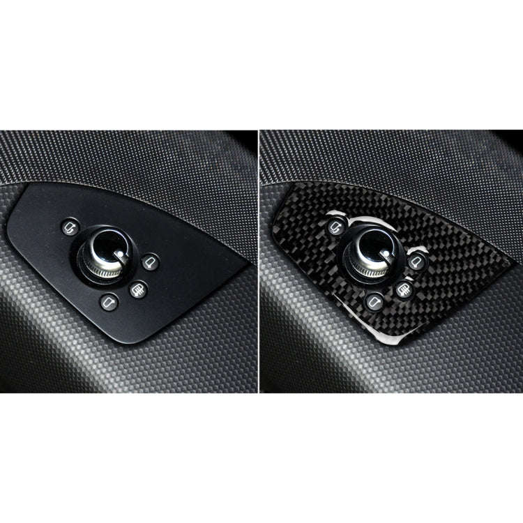 Car Carbon Fiber Door Button Decorative Sticker for Audi TT 8n 8J MK123 TTRS 2008-2014, Right Dri...