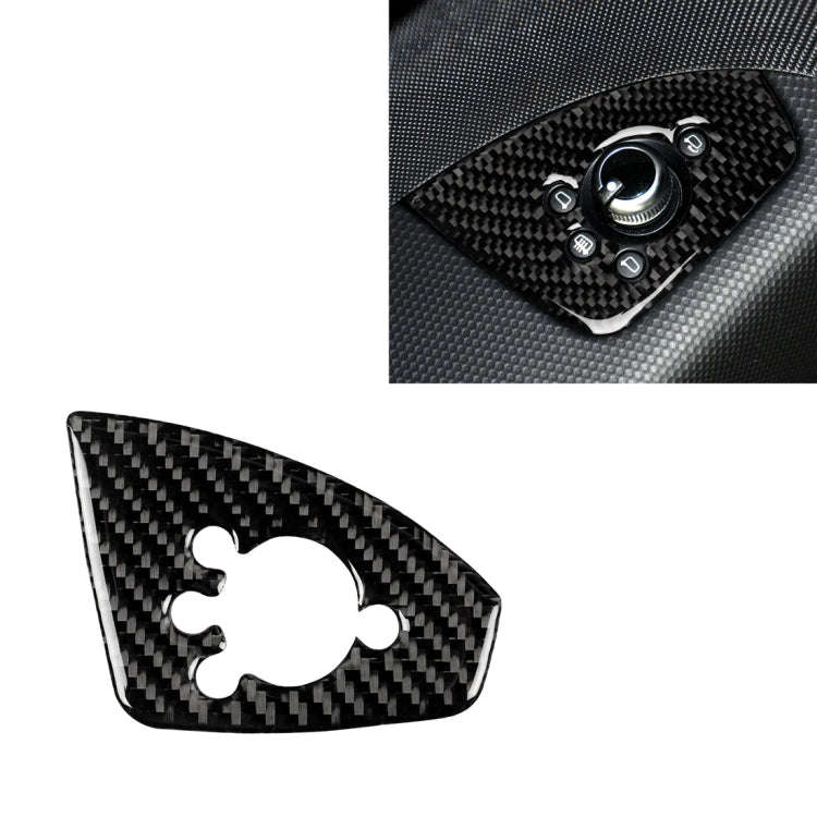 Car Carbon Fiber Door Button Decorative Sticker for Audi TT 8n 8J MK123 TTRS 2008-2014, Left Driv...
