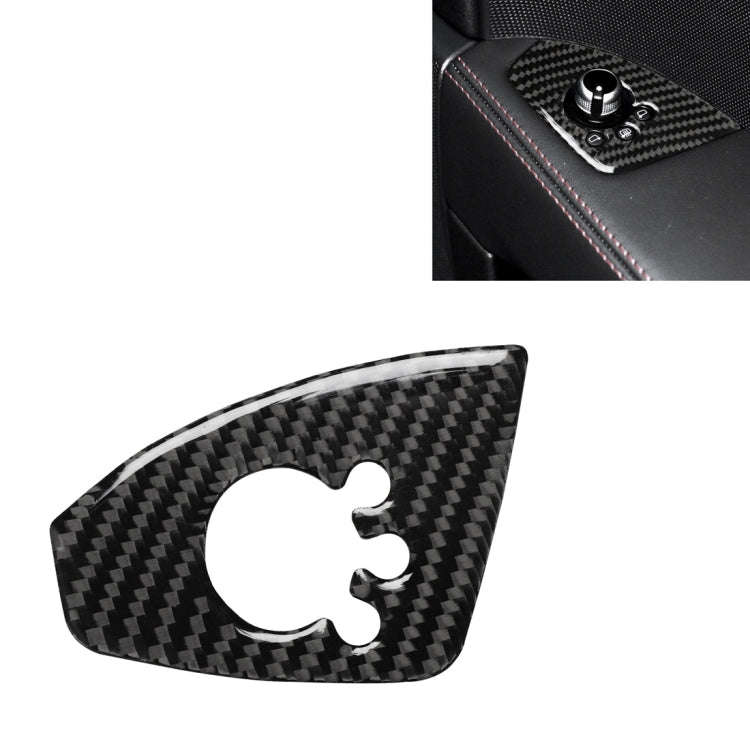 Car Carbon Fiber Door Button Decorative Sticker for Audi TT 8n 8J MK123 TTRS 2008-2014, Right Dri...