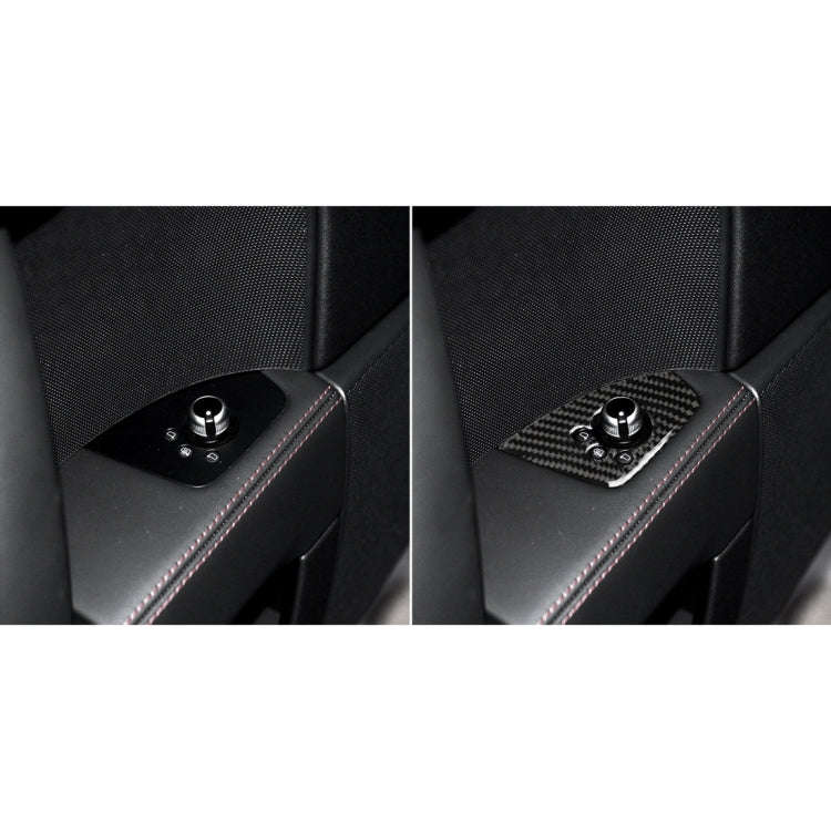 Car Carbon Fiber Door Button Decorative Sticker for Audi TT 8n 8J MK123 TTRS 2008-2014, Left Driv...