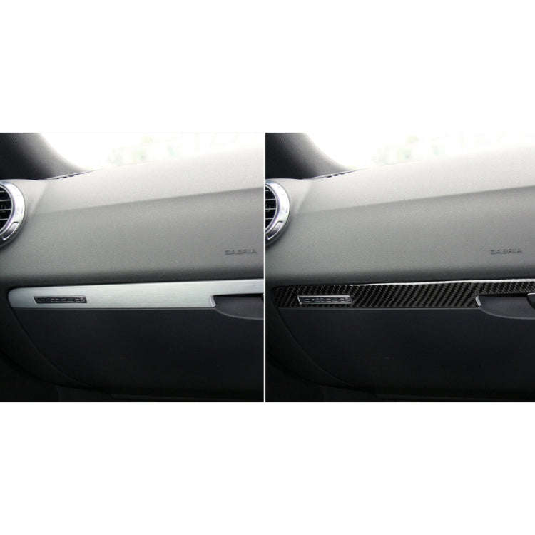 Car Carbon Fiber Passenger Seat Decorative Strip for Audi TT 8n 8J MK123 TTRS 2008-2014, Right Drive
