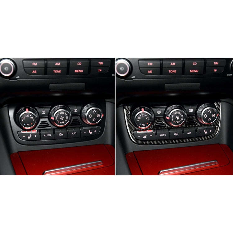 Car Carbon Fiber Air Conditioning Button Decorative Sticker for Audi TT 8n 8J MK123 TTRS 2008-201...