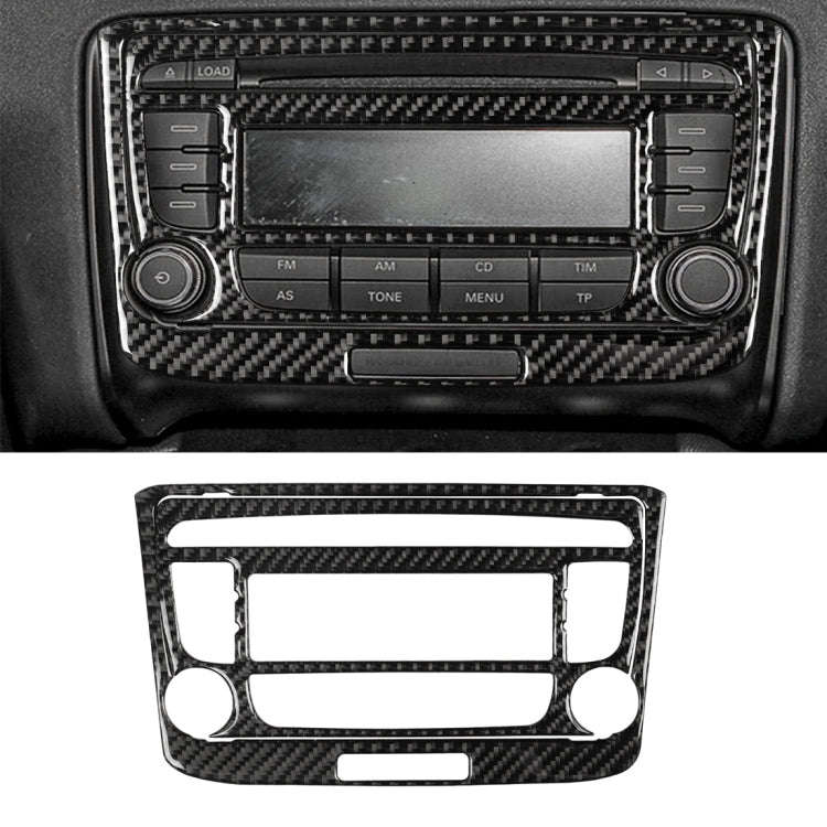 Car Carbon Fiber Air Conditioning CD Panel Decorative Sticker for Audi TT 8n 8J MK123 TTRS 2008-2...