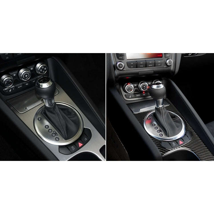 Car Carbon Fiber Gear Shift Panel Decorative Sticker for Audi TT 8n 8J MK123 TTRS 2008-2014, Left...