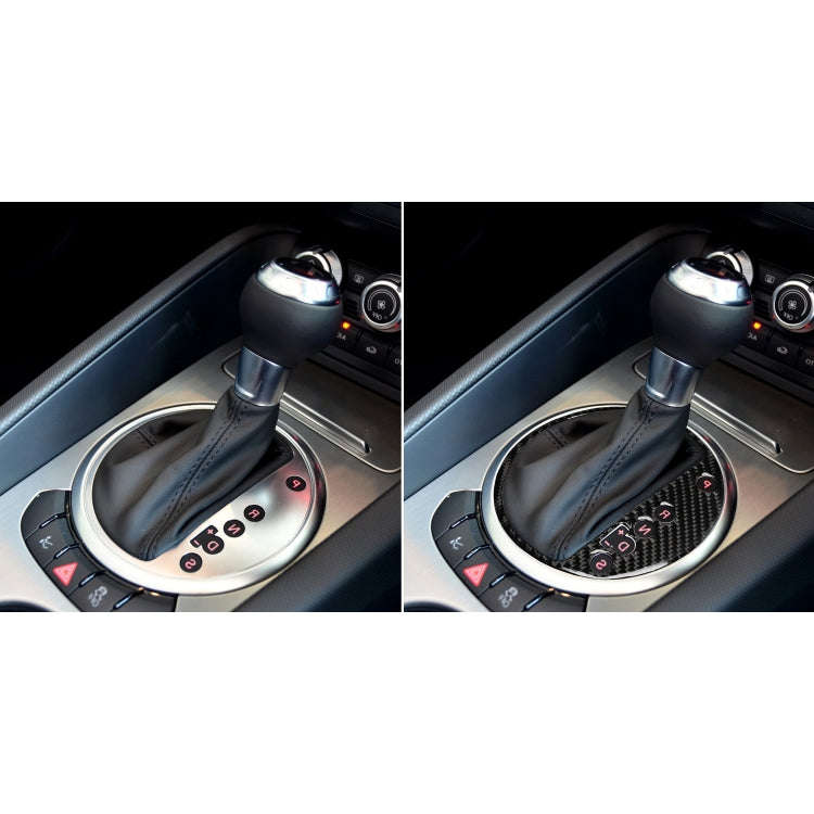 Car Carbon Fiber Gear Shift Position Panel Decorative Sticker for Audi TT 8n 8J MK123 TTRS 2008-2...