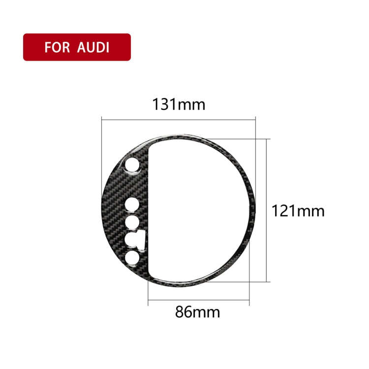 Car Carbon Fiber Gear Shift Position Panel Decorative Sticker for Audi TT 8n 8J MK123 TTRS 2008-2...