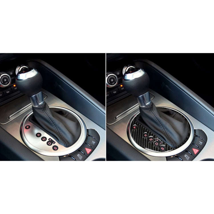 Car Carbon Fiber Gear Shift Position Panel Decorative Sticker for Audi TT 8n 8J MK123 TTRS 2008-2...