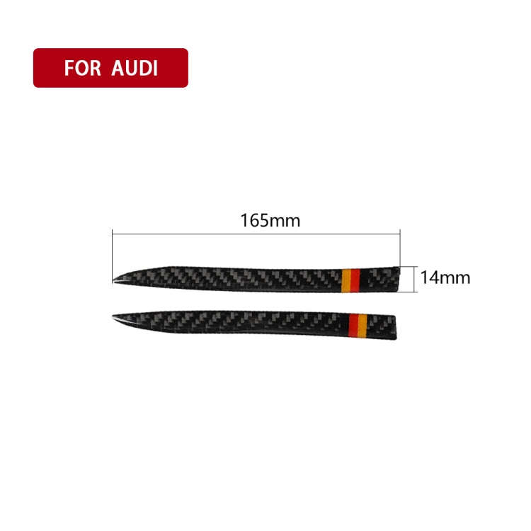 Car Carbon Fiber Rearview Mirror Anti-collision Strip for Audi A3 / S3 2014-2019, Left and Right ...