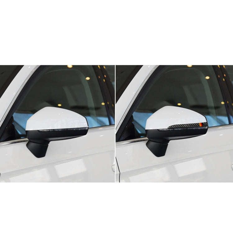 Car Carbon Fiber Rearview Mirror Anti-collision Strip for Audi A3 / S3 2014-2019, Left and Right ...