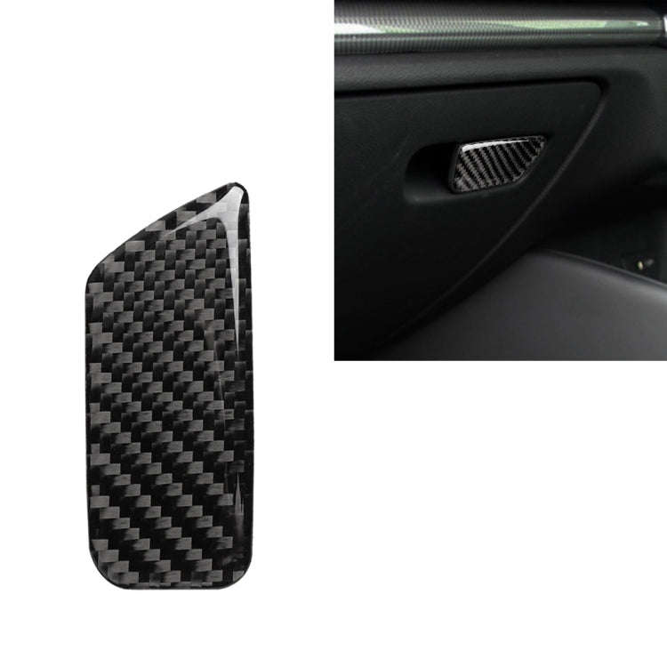 Car Carbon Fiber Passenger Seat Hand Box Switch Decorative Sticker for Audi A3 / 8V 2014-2019, Ri...