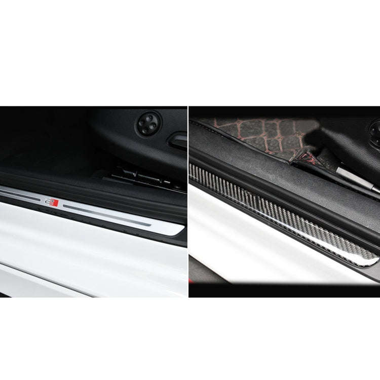 Car Carbon Fiber Threshold Decorative Sticker for Audi A3 2014-2019, Left and Right Drive Universal