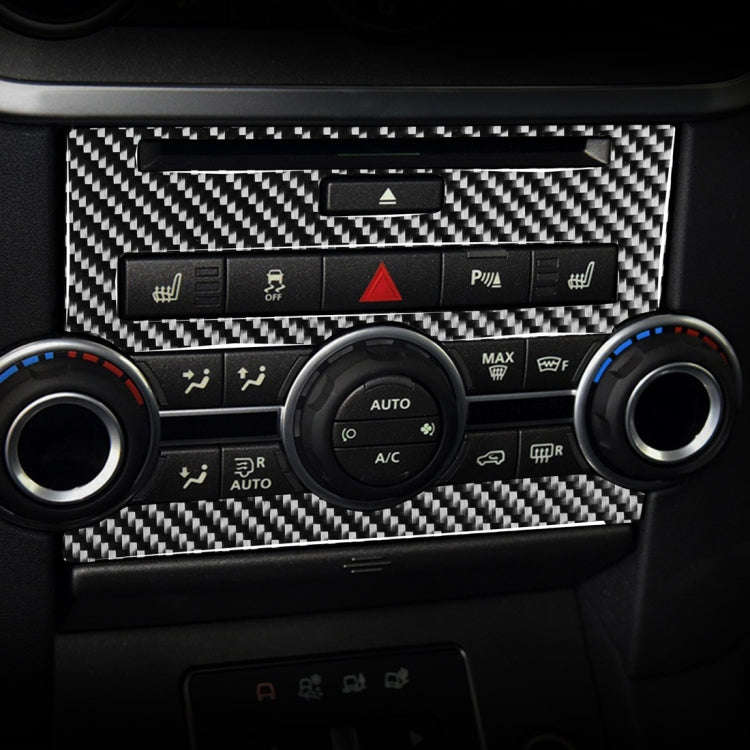 Car Carbon Fiber Central Control CD Panel Decorative Sticker for Land Rover Discovery 4 2010-2016...