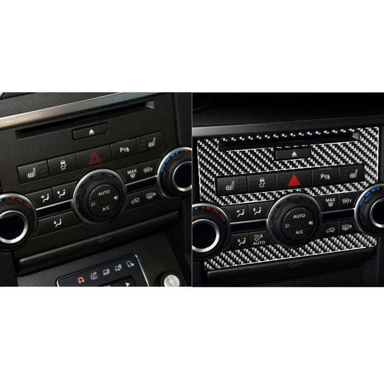 Car Carbon Fiber Central Control CD Panel Decorative Sticker for Land Rover Discovery 4 2010-2016...