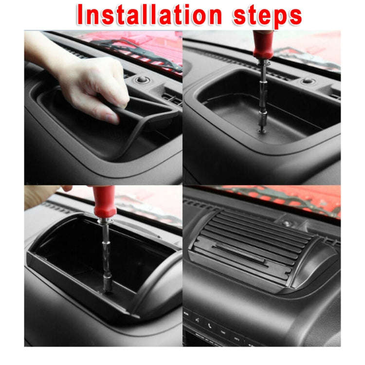 Car Dashboard Storage Box Organizer ABS Center Console Tray for Jeep Wrangler & Unlimited JK 2012...