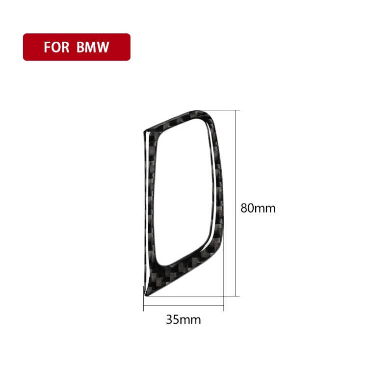 Car Carbon Fiber Solid Color Key Hole Decorative Sticker for BMW E70 X5 / E71 X6 2009-2013, Left ...