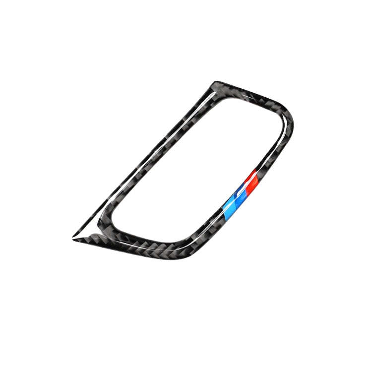Car Carbon Fiber Tricolor Key Hole Decorative Sticker for BMW E70 X5 / E71 X6 2009-2013, Left Drive