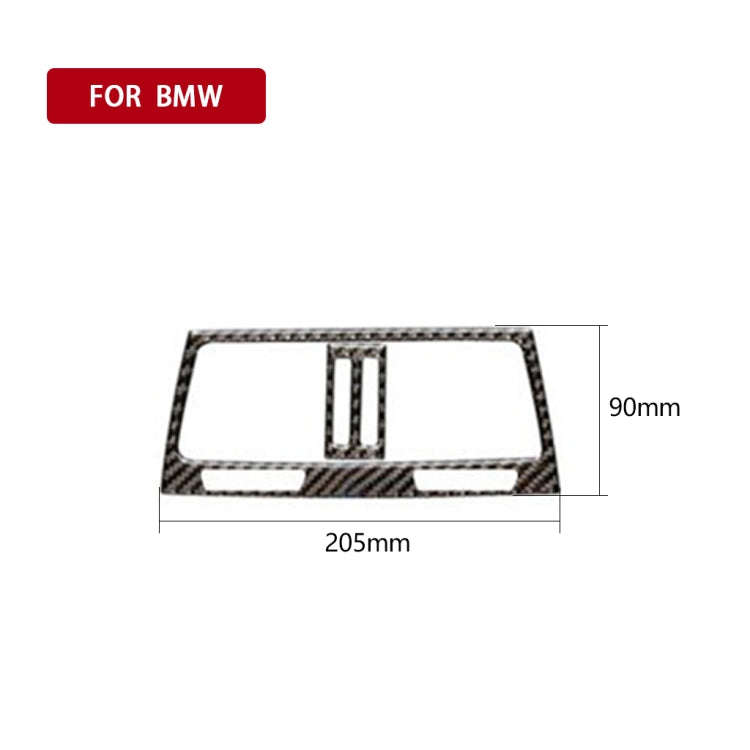 Car Carbon Fiber Solid Color Rear Air Outlet Decorative Sticker for BMW E70 X5 / E71 X6 2009-2013...