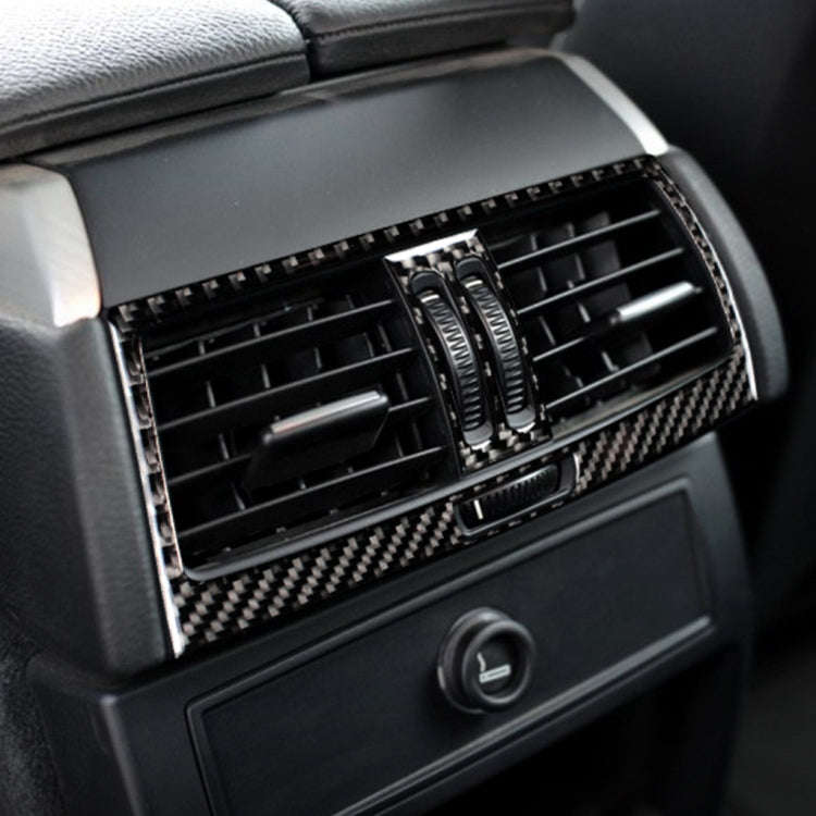 Car Carbon Fiber Solid Color Rear Air Outlet Decorative Sticker for BMW E70 X5 / E71 X6 2009-2013...