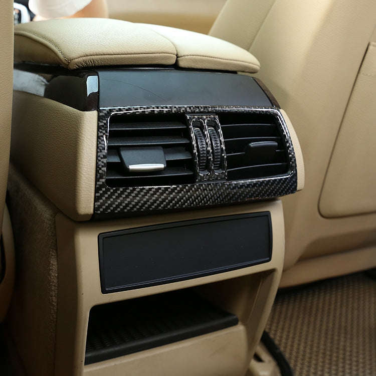 Car Carbon Fiber Solid Color Rear Air Outlet Decorative Sticker for BMW E70 X5 / E71 X6 2009-2013...