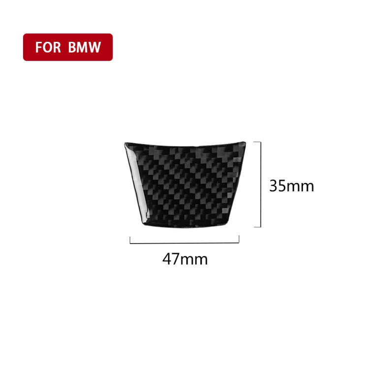 Car Carbon Fiber Solid Color Steering Wheel Decorative Sticker for BMW E70 X5 / E71 X6 2008-2013,...