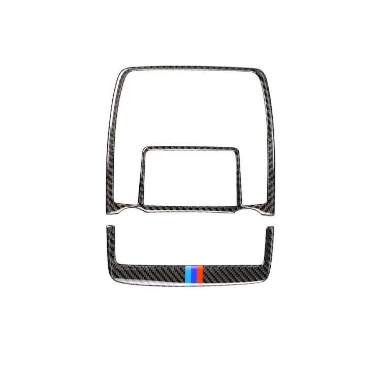 2 in 1 Car Carbon Fiber Tricolor Reading Light Decorative Sticker for BMW E70 X5 / E71 X6 2008-20...