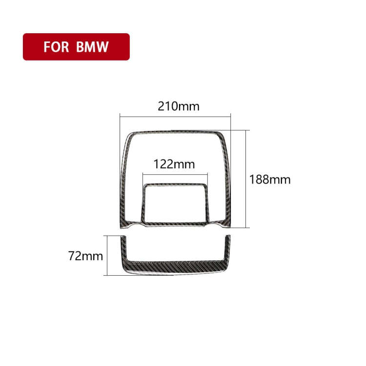 2 in 1 Car Carbon Fiber Solid Color Reading Light Decorative Sticker for BMW E70 X5 / E71 X6 2008...