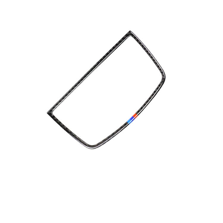 Car Carbon Fiber Tricolor Dashboard Horn Frame Decorative Sticker for BMW E70 X5 / E71 X6 2008-20...