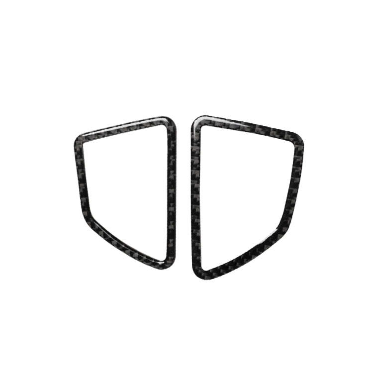 2 in 1 Car Carbon Fiber Solid Color Dashboard Air Outlet Decorative Sticker for BMW E70 X5 / E71 ...