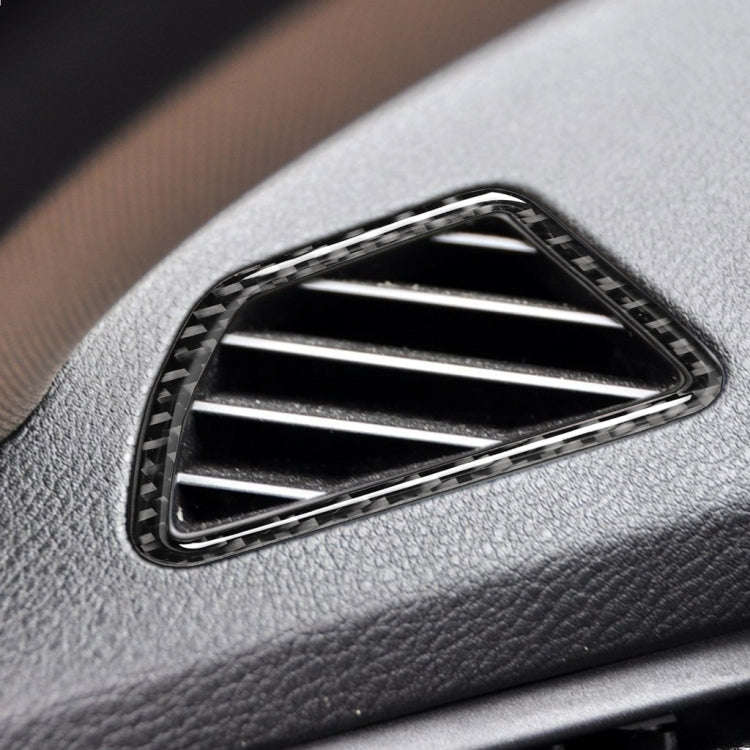 2 in 1 Car Carbon Fiber Solid Color Dashboard Air Outlet Decorative Sticker for BMW E70 X5 / E71 ...