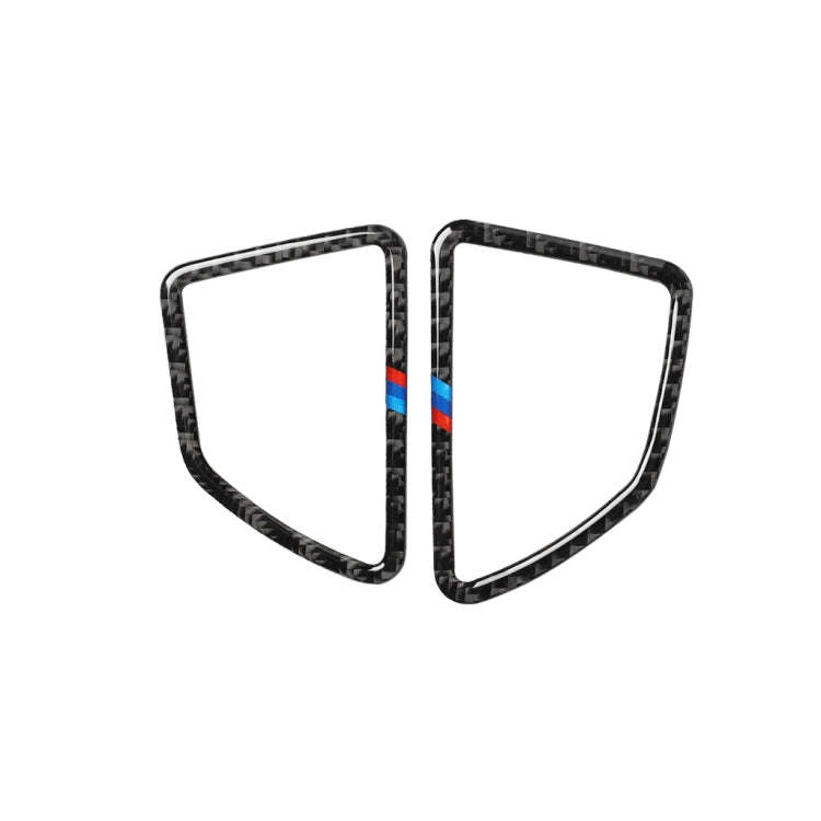 2 in 1 Car Carbon Fiber Tricolor Dashboard Air Outlet Decorative Sticker for BMW E70 X5 / E71 X6 ...