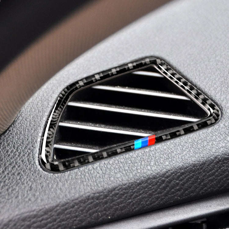 2 in 1 Car Carbon Fiber Tricolor Dashboard Air Outlet Decorative Sticker for BMW E70 X5 / E71 X6 ...