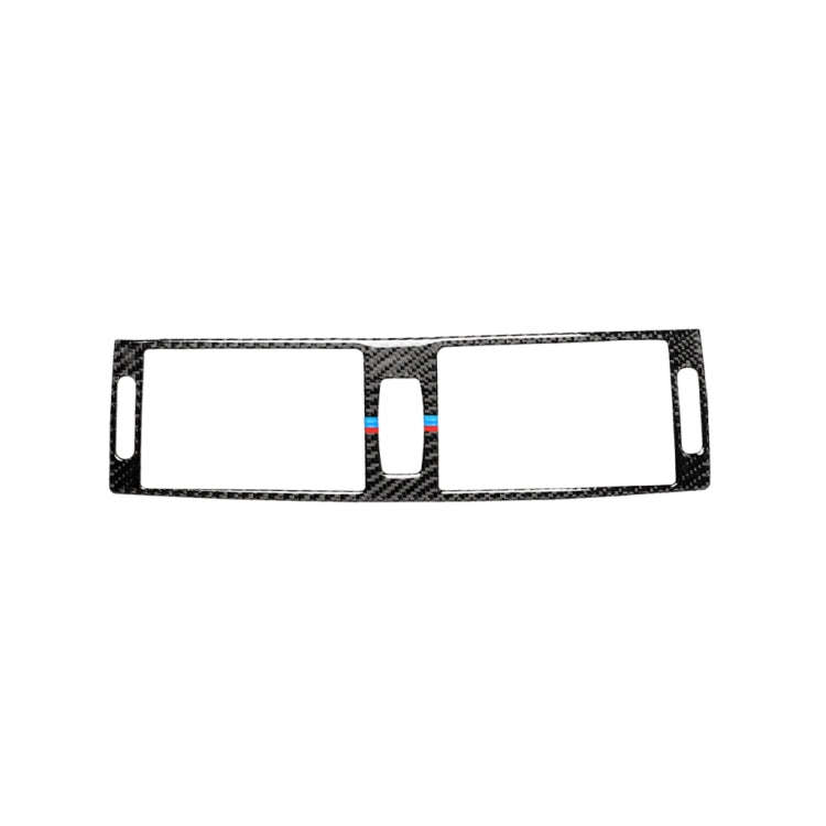Car Carbon Fiber Tricolor Middle Air Outlet Decorative Sticker for BMW E70 X5 / E71 X6 2008-2013,...
