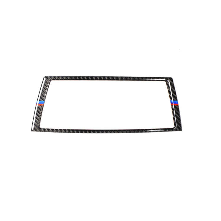 Car Carbon Fiber Tricolor Navigation Frame Decorative Sticker for BMW E70 X5 / E71 X6 2008-2013, ...