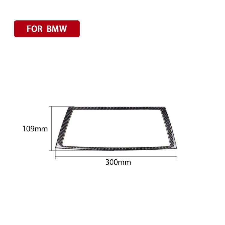 Car Carbon Fiber Solid Color Navigation Frame Decorative Sticker for BMW E70 X5 / E71 X6 2008-201...