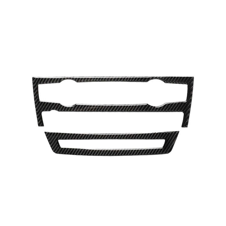 2 in 1 Car Carbon Fiber Solid Color Air Conditioner Set Decorative Sticker for BMW E70 X5 2008-20...