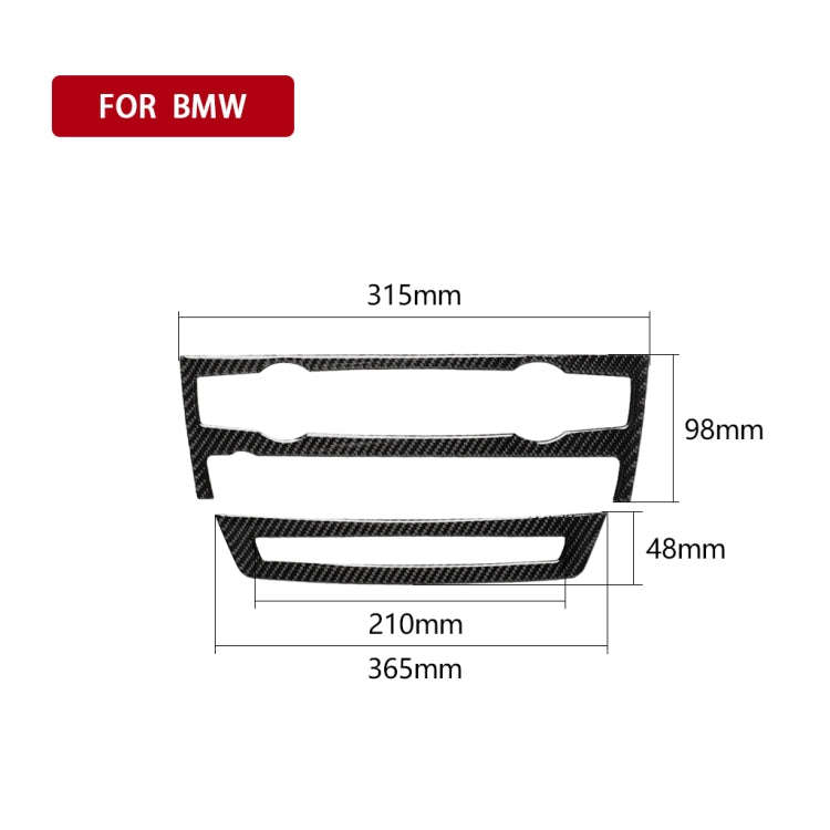 2 in 1 Car Carbon Fiber Solid Color Air Conditioner Set Decorative Sticker for BMW E70 X5 2008-20...