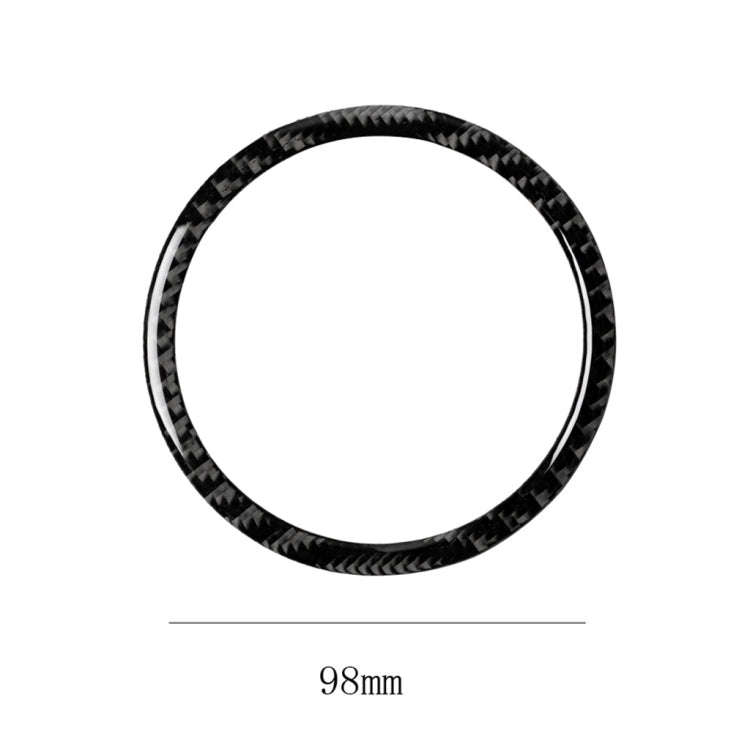 4 in 1 Car Carbon Fiber Solid Color Horn Ring Decorative Sticker for BMW 2008-2013 E70 / 2008-201...