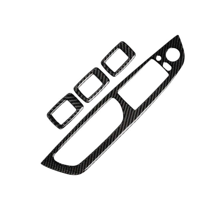 4 in 1 Car Carbon Fiber Solid Color Window Lift Switch Panel Decorative Sticker for BMW 2008-2013...
