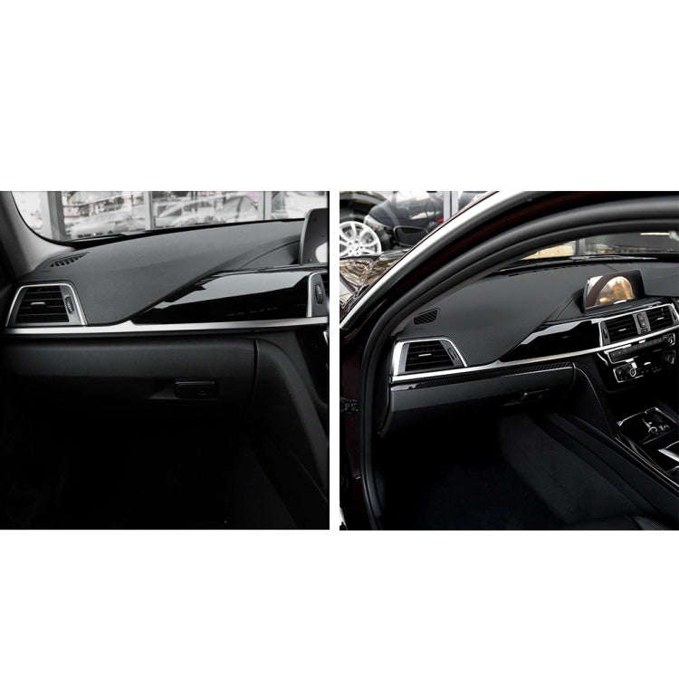 Car Carbon Fiber Front Passenger Seat Central Control Decorative Stripe for BMW 3 Series F30 / F3...
