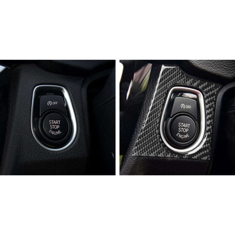 Car Carbon Fiber Key Hole Decorative Sticker for BMW 3 Series F30 2013-2018 / F34 2013-2017, Righ...