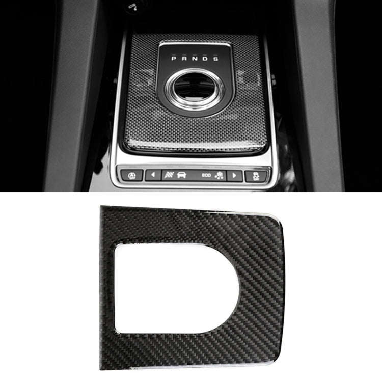 Carbon Fiber Car Gear Frame Decorative Sticker for Jaguar F-PACE 2016-2020