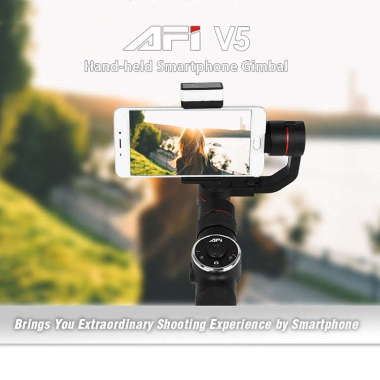 AFI V5 Smooth 3-Axis Handheld Aluminum Brushless Gimbal Stabilizer with Tripod Mount & Fill Light...