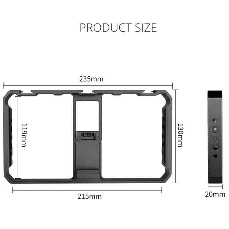 YELANGU  PC06 YLG0909A Vlogging Live Broadcast Smartphone Metal Cage Video Rig Filmmaking Recordi...