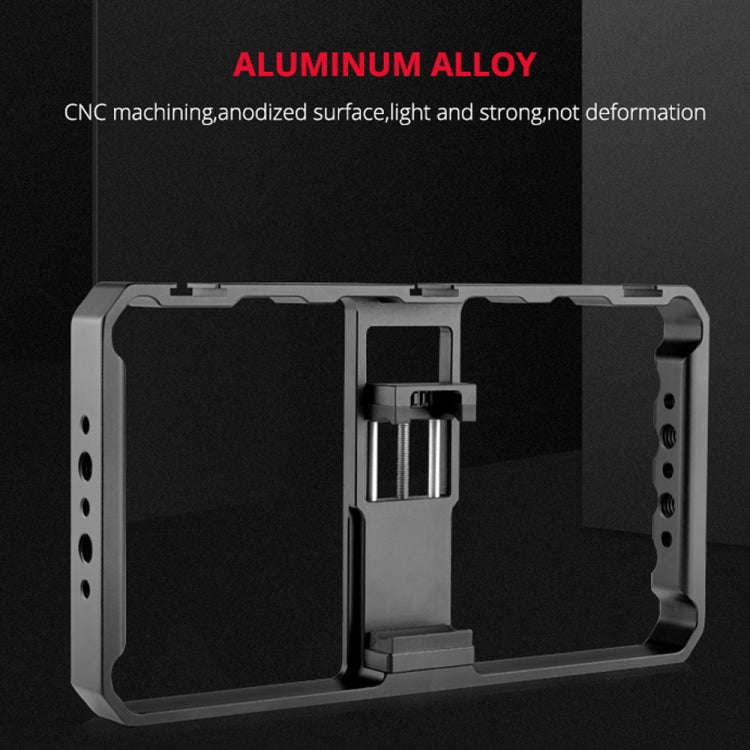YELANGU  PC06 YLG0909A Vlogging Live Broadcast Smartphone Metal Cage Video Rig Filmmaking Recordi...