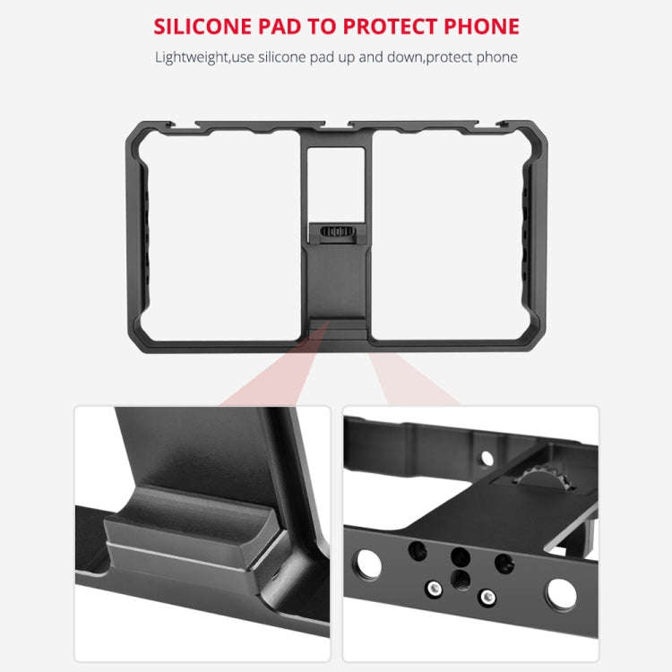 YELANGU  PC06 YLG0909A Vlogging Live Broadcast Smartphone Metal Cage Video Rig Filmmaking Recordi...