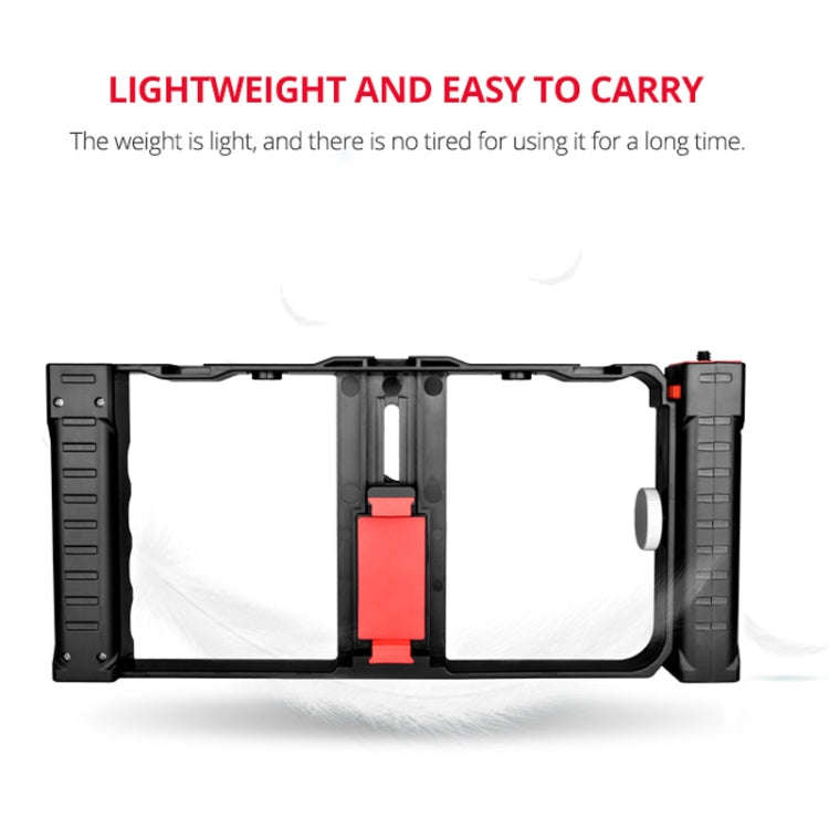 YELANGU PC02A Vlogging Live Broadcast Plastic Cage Video Rig Filmmaking Stabilizer Bracket for iP...