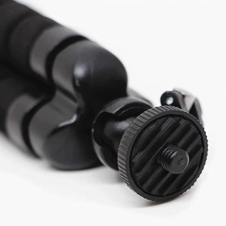 Mini Octopus Flexible Foam Tripod Holder with Phone Clamp & Remote Control(Black)